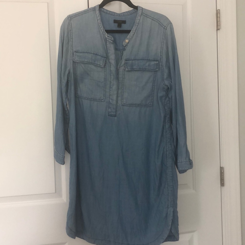 J Crew chambray shift dress (loose cut)